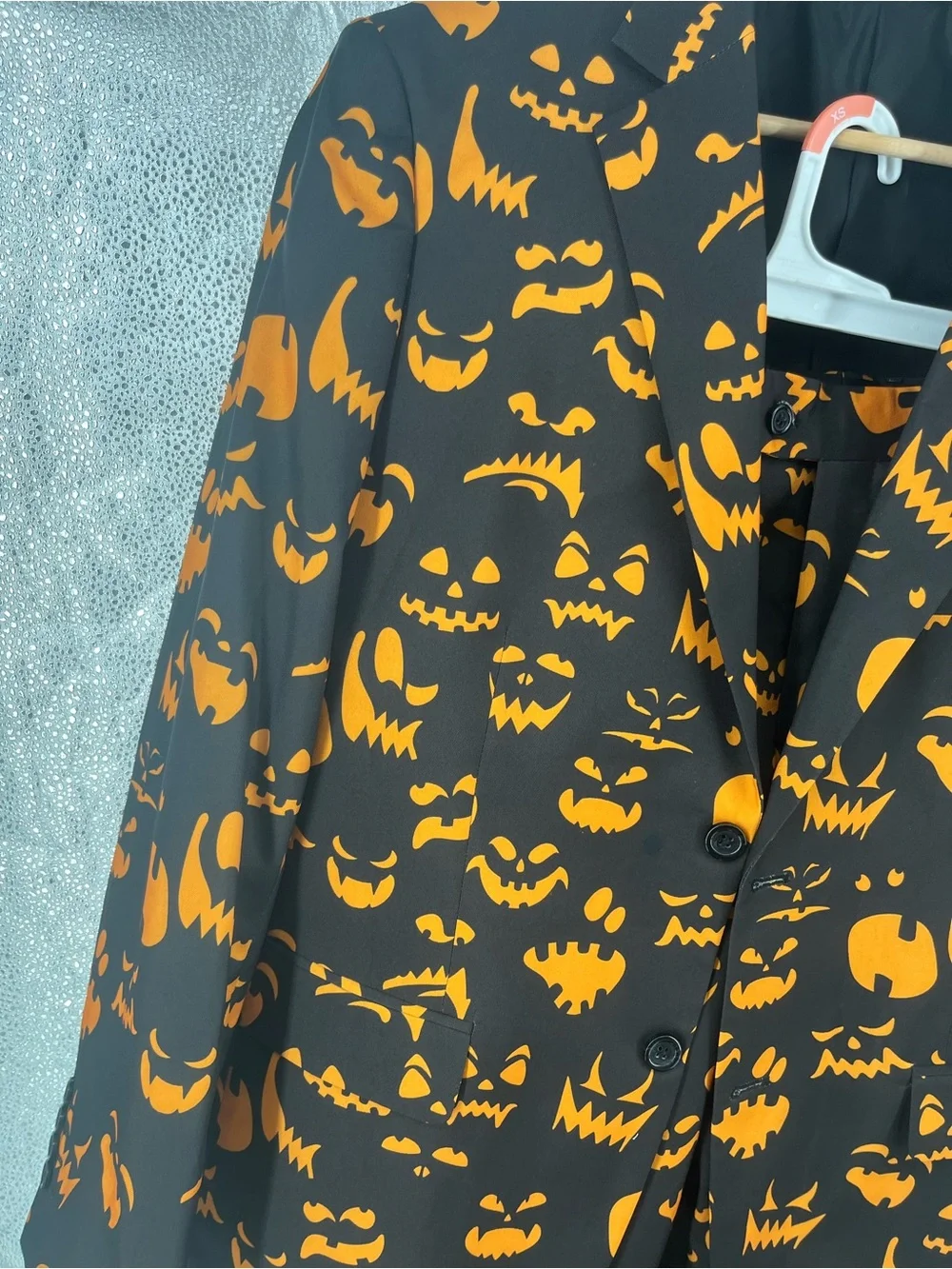 Braveman Mens Halloween Pumpkin Suit Jacket Pants 42R 36W Jack O Novelty Large